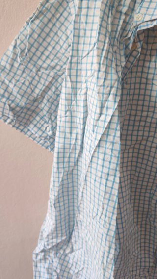 Camisa Cortefiel cuadros azul y blanco