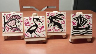 Mini lienzos decorativos - 7€ c/u