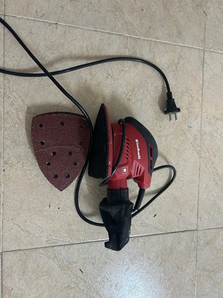 Lijadora Einhell con bolsa de polvo