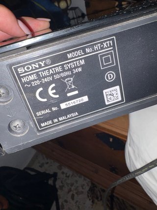 Barra de Sonido Sony Negra