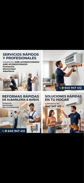 Instalaciónde de aires acondicionados y reformas