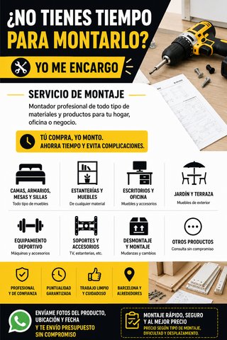 Montaje rápido y económico.