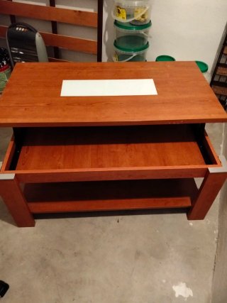 Mesa de centro madera y cristal