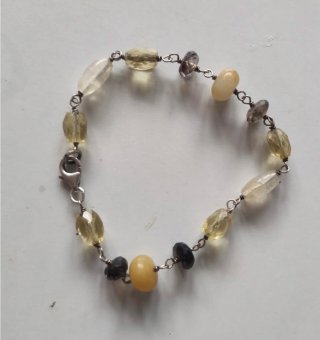 Conjunto Collar, Pulsera y Pendientes Plata