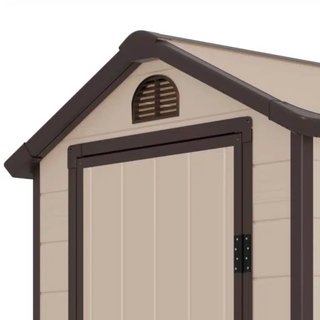 Caseta resina jardín 132x190x203cm 2,47m2 Marsala