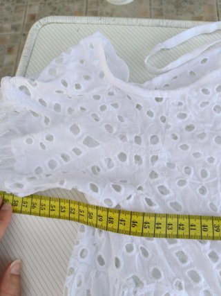 Blusa boho chic blanca bordada