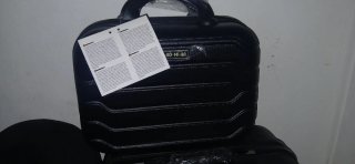 Neceser negro para viajes de 14 pulgadas