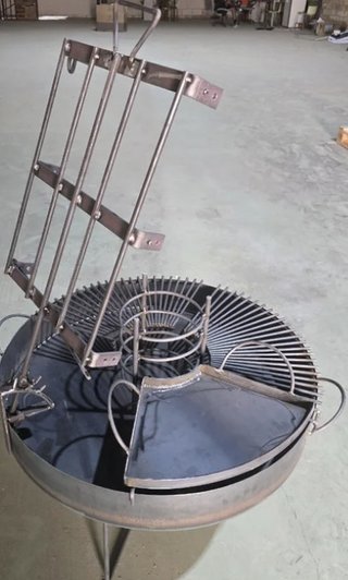 Barbacoa Parrilla Fogonero Metálico