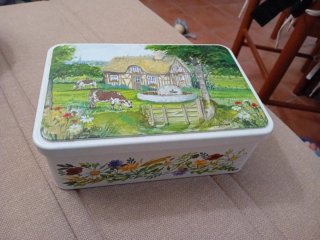 Lote 5 Cajas Metálicas Decoradas