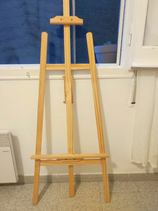 Caballete de madera para pintar