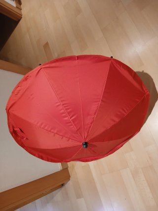 Sombrilla Bebecros para cochecito roja