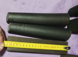 6 Patas de madera. Tono carbón. 21 cm. NUEVAS