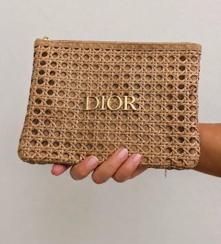 Neceser Dior Marrón y Dorado