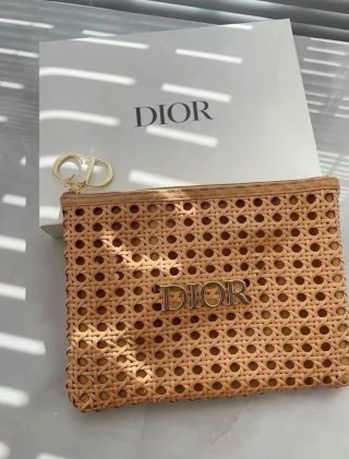 Neceser Dior Marrón y Dorado
