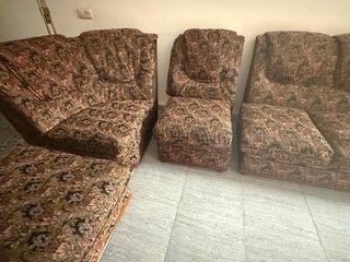 Sofá modular tapizado gobelino