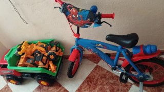 Bicicleta Spiderman Azul y Roja