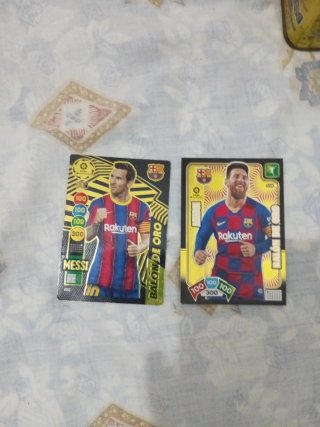 2 Cromos Messi Balón de Oro