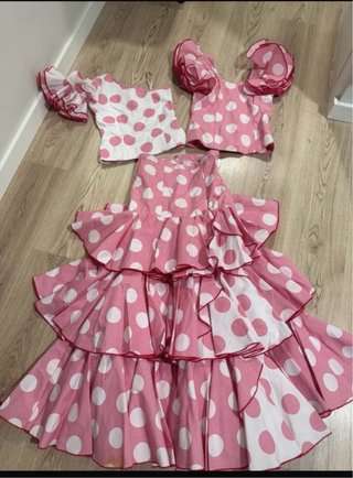 Vestido Flamenca Niña Talla 8 Años