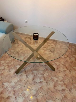 Mesas de Comedor Cristal y Madera JYSK