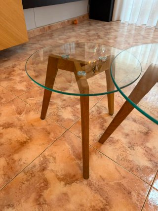 Mesas de Comedor Cristal y Madera JYSK