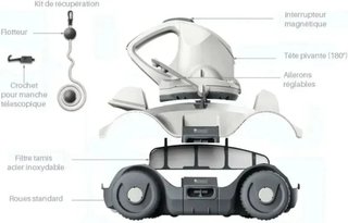 Robot Limpiafondos inalámbrico Kokido Manga X