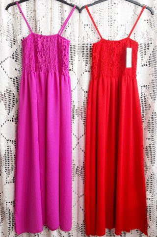 Vestidos M/L longos MUNDO.MIX com racha - unidade