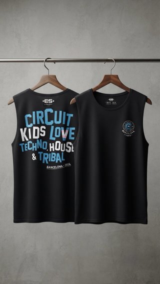 Camiseta tirantes ES Collection negra