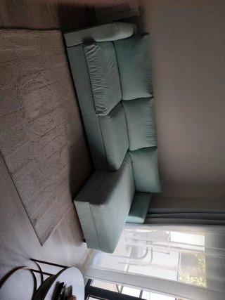 Sofá Chaiselongue Cama Azul