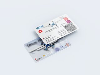 Cartão PVC Piloto Drone Certificado EASA