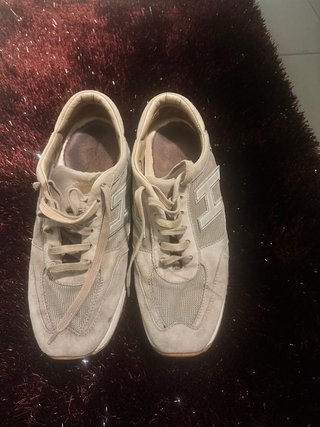 Scarpe Hogan Beige/Grigie usate ma comodissime