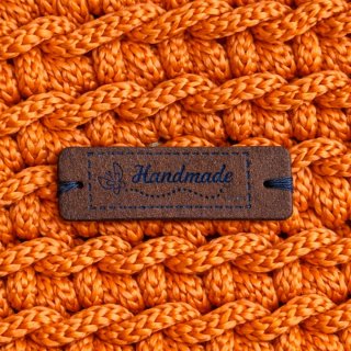 Borsa uncinetto arancione con tracolla