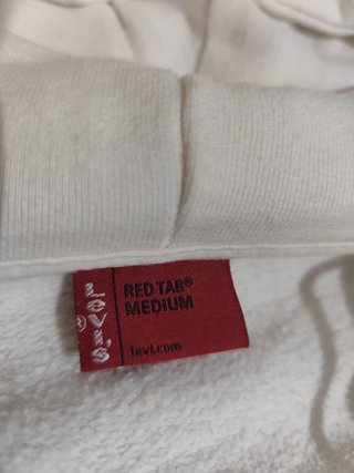 Sudadera Levi's beige con capucha Talla L