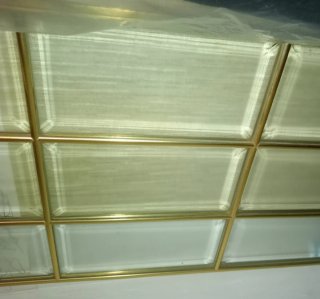 Vidrios para puertas dorado con cristales