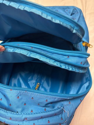 Mochila Busquets azul con parches