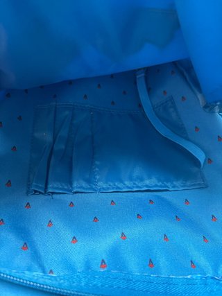 Mochila Busquets azul con parches