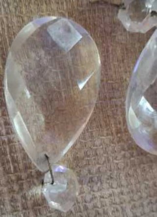 16 Lágrimas de lámpara de cristal