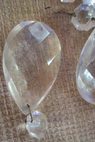 16 Lágrimas de lámpara de cristal