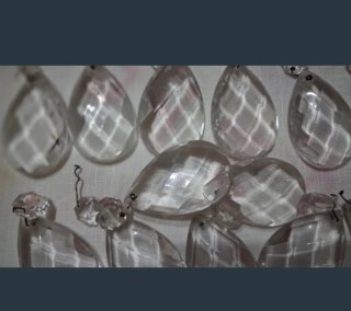 16 Lágrimas de lámpara de cristal