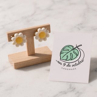 Pendientes Margarita Blanco y Amarillo