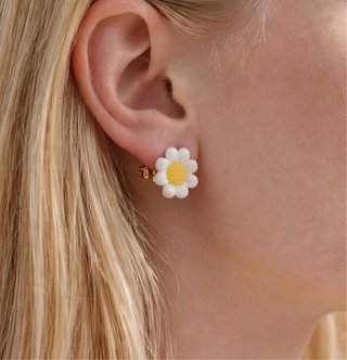 Pendientes Margarita Blanco y Amarillo