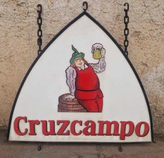 2 Carteles Cruzcampo antiguos años 80