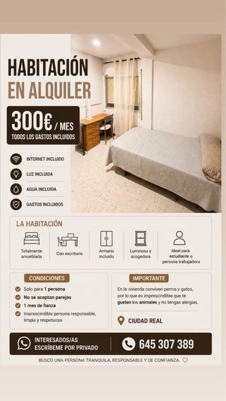 Alquiler de habitación