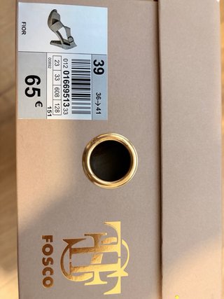 Sandalias Fosco Tacón Plataforma Beige Talla 39