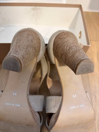 Sandalias Fosco Tacón Plataforma Beige Talla 39