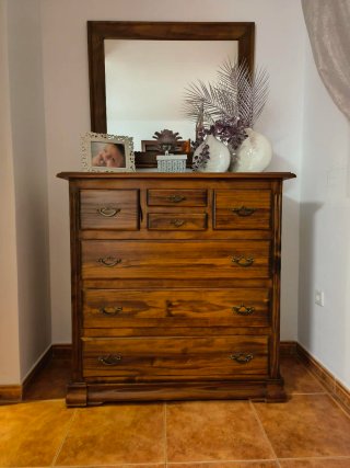 Muebles de madera de roble