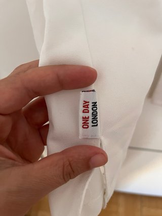 Pantalón campana blanco