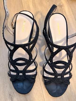 Sandalias Fosco Negras Talla 39