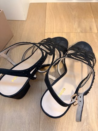 Sandalias Fosco Negras Talla 39