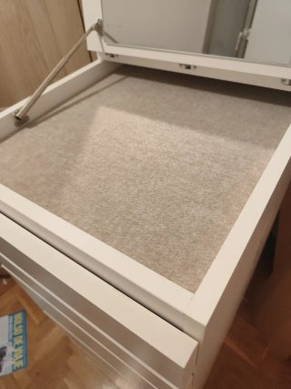 Cómoda MALM Ikea 6 cajones blanca espejo
