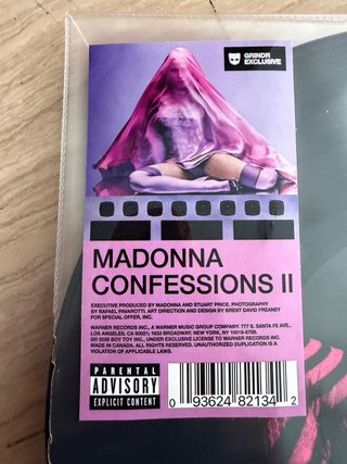 Madonna Confessions II Picture Disc Grindr Vinilo
